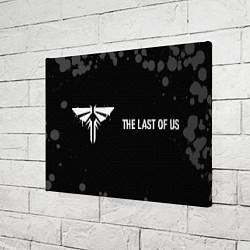 Холст прямоугольный The Last Of Us glitch на темном фоне: надпись и си, цвет: 3D-принт — фото 2