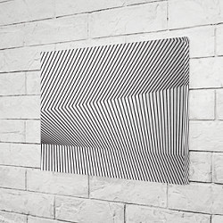 Холст прямоугольный Ломанные линии и оптическая иллюзия, цвет: 3D-принт — фото 2