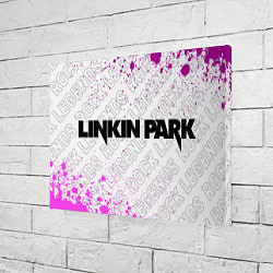 Холст прямоугольный Linkin Park rock legends: надпись и символ, цвет: 3D-принт — фото 2