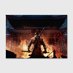 Холст прямоугольный Sekiro: Shadows Die Twice, цвет: 3D-принт — фото 2