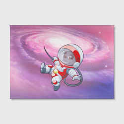 Холст прямоугольный Обезьянка в космосе, цвет: 3D-принт — фото 2