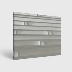 Холст прямоугольный Серый паттерн из различных блоков, цвет: 3D-принт