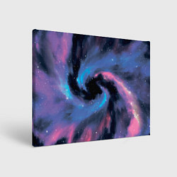 Холст прямоугольный Ручная роспись галактики акварелью, цвет: 3D-принт