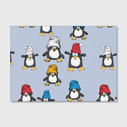 Холст прямоугольный Смешные пингвины, цвет: 3D-принт — фото 2