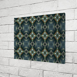 Холст прямоугольный Абстрактный геометрический узор в стиле фэнтези, цвет: 3D-принт — фото 2