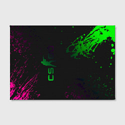 Холст прямоугольный CS GO Splashes, цвет: 3D-принт — фото 2