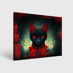 Холст прямоугольный Dark cat, цвет: 3D-принт