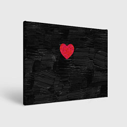 Холст прямоугольный Black Valentin, цвет: 3D-принт