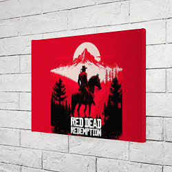 Холст прямоугольный Red Dead Redemption, mountain, цвет: 3D-принт — фото 2