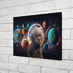 Холст прямоугольный Альберт Эйнштейн и его теория, цвет: 3D-принт — фото 2
