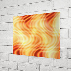 Холст прямоугольный Абстрактные оранжево-жёлтые солнечные волны, цвет: 3D-принт — фото 2