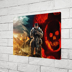 Холст прямоугольный Gears of War Маркус Феникс, цвет: 3D-принт — фото 2