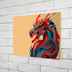 Холст прямоугольный Japan dragon - tattoo - art, цвет: 3D-принт — фото 2