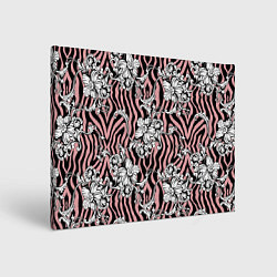 Холст прямоугольный Floral pattern - vanguard, цвет: 3D-принт