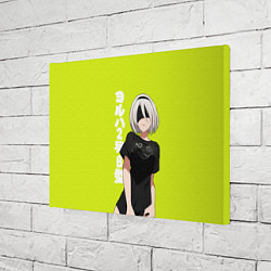 Холст прямоугольный YoRHa 2-gou B-gata, цвет: 3D-принт — фото 2