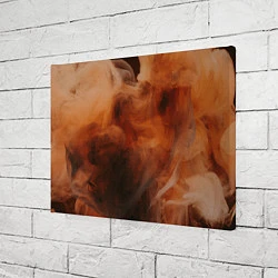 Холст прямоугольный Оранжевый абстрактный дым, цвет: 3D-принт — фото 2