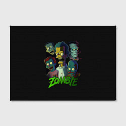Холст прямоугольный Zombie Simpsons, цвет: 3D-принт — фото 2
