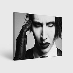 Холст прямоугольный Marilyn Manson looks at you, цвет: 3D-принт