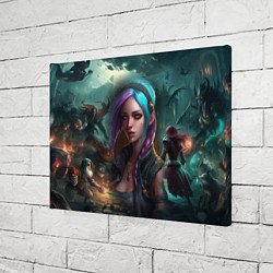 Холст прямоугольный Jinx art Arcane League of Legends, цвет: 3D-принт — фото 2