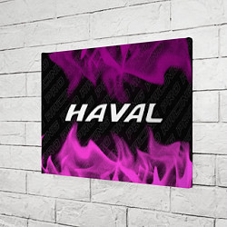 Холст прямоугольный Haval pro racing: надпись и символ, цвет: 3D-принт — фото 2