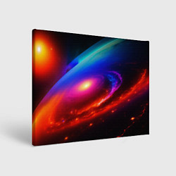 Холст прямоугольный Неоновая галактика, цвет: 3D-принт