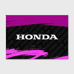 Холст прямоугольный Honda pro racing: надпись и символ, цвет: 3D-принт — фото 2
