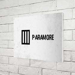 Холст прямоугольный Paramore glitch на светлом фоне: надпись и символ, цвет: 3D-принт — фото 2