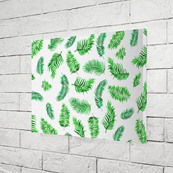 Холст прямоугольный Лесной папоротник нарисованный акварелью, цвет: 3D-принт — фото 2