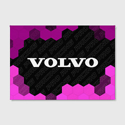 Холст прямоугольный Volvo pro racing: надпись и символ, цвет: 3D-принт — фото 2