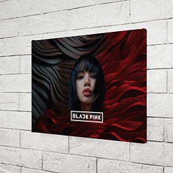 Холст прямоугольный Blackpink red and black, цвет: 3D-принт — фото 2
