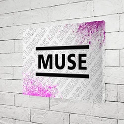 Холст прямоугольный Muse rock legends: надпись и символ, цвет: 3D-принт — фото 2