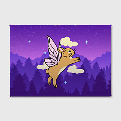 Холст прямоугольный Лунный кролик с крыльями, цвет: 3D-принт — фото 2