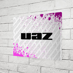 Холст прямоугольный UAZ pro racing: надпись и символ, цвет: 3D-принт — фото 2