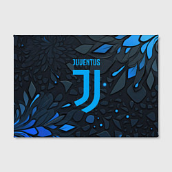 Холст прямоугольный Juventus blue logo, цвет: 3D-принт — фото 2