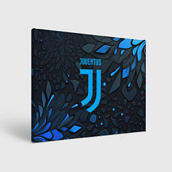 Холст прямоугольный Juventus blue logo, цвет: 3D-принт