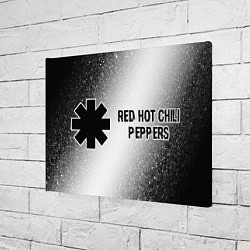 Холст прямоугольный Red Hot Chili Peppers glitch на светлом фоне: надп, цвет: 3D-принт — фото 2