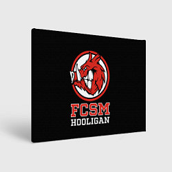Холст прямоугольный FCSM хулиган, цвет: 3D-принт