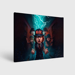 Холст прямоугольный ACDC cartoon, цвет: 3D-принт
