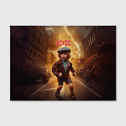 Холст прямоугольный ACDC boy, цвет: 3D-принт — фото 2