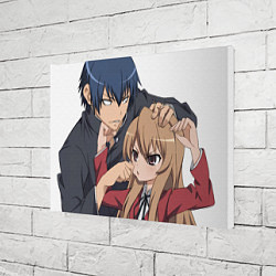 Холст прямоугольный Toradora Тайга Рюдзи, цвет: 3D-принт — фото 2