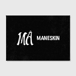 Холст прямоугольный Maneskin glitch на темном фоне по-горизонтали, цвет: 3D-принт — фото 2