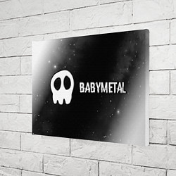 Холст прямоугольный Babymetal glitch на темном фоне по-горизонтали, цвет: 3D-принт — фото 2
