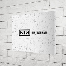 Холст прямоугольный Nine Inch Nails glitch на светлом фоне по-горизонт, цвет: 3D-принт — фото 2