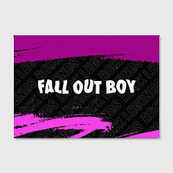 Холст прямоугольный Fall Out Boy rock legends по-горизонтали, цвет: 3D-принт — фото 2