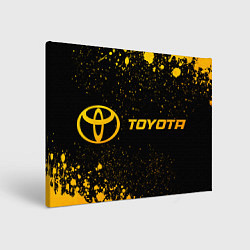 Холст прямоугольный Toyota - gold gradient по-горизонтали, цвет: 3D-принт