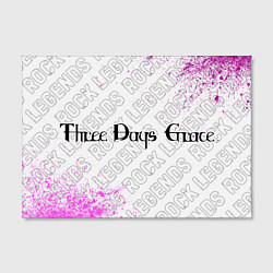 Холст прямоугольный Three Days Grace rock legends по-горизонтали, цвет: 3D-принт — фото 2