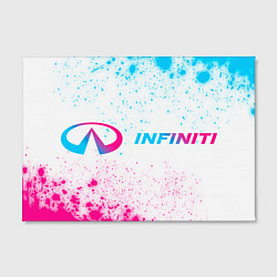 Холст прямоугольный Infiniti neon gradient style по-горизонтали, цвет: 3D-принт — фото 2