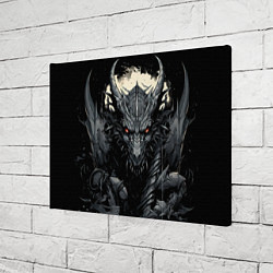 Холст прямоугольный Дракон магических снежинок, цвет: 3D-принт — фото 2