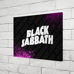 Холст прямоугольный Black Sabbath rock legends по-горизонтали, цвет: 3D-принт — фото 2