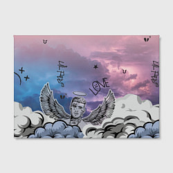Холст прямоугольный Lil Peep ангел рисунок, цвет: 3D-принт — фото 2